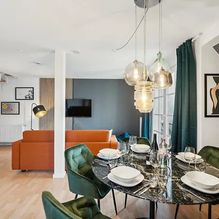 Maremar - Design-maisonette Am Holzmarkt - Luxus Boxspringbetten - Arbeitsplatz - Loggia Appartement Verden an der Aller