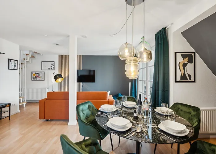 Maremar - Design-maisonette Am Holzmarkt - Luxus Boxspringbetten - Arbeitsplatz - Loggia Daire Verden an der Aller